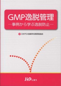 ＧＭＰ逸脱管理 - 事例から学ぶ逸脱防止