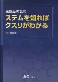 医薬品の名前ステムを知ればクスリがわかる