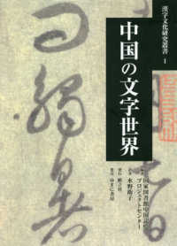 中国の文字世界 漢字文化研究叢書