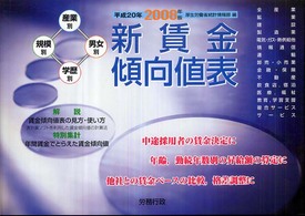 新賃金傾向値表 〈２００８年版〉 - 産業別・規模別・男女別・学歴別