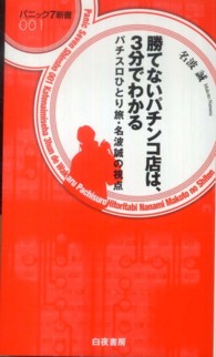 勝てないパチンコ店は、３分でわかる - パチスロひとり旅・名波誠の視点 パニック７新書
