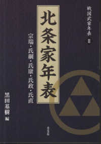 北条家年表 - 宗瑞・氏綱・氏康・氏政・氏直 戦国武家年表