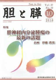 胆と膵 〈３７－１０〉 膵神経内分泌腫瘍の最新の話題 伊藤鉄英