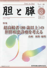 胆と膵 〈Ｖｏｌ．３８　Ｎｏ．３（３　２〉