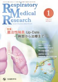 Ｒｅｓｐｉｒａｔｏｒｙ　Ｍｅｄｉｃａｌ　Ｒｅｓｅａｒｃｈ 〈３－１〉 - Ｊｏｕｒｎａｌ　ｏｆ　Ｒｅｓｐｉｒａｔｏｒｙ　Ｍｅ 特集：難治性喘息Ｕｐ－Ｄａｔｅ