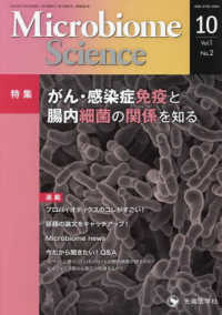 Ｍｉｃｒｏｂｉｏｍｅ　Ｓｃｉｅｎｃｅ 〈Ｖｏｌ．１－Ｎｏ．２〉 特集：がん・感染症免疫と腸内細菌の関係を知る