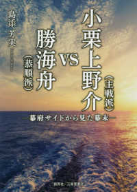 小栗上野介（主戦派）ＶＳ勝海舟（恭順派）―幕府サイドから見た幕末