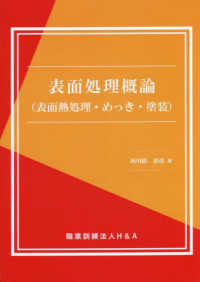 表面処理概論（表面熱処理・めっき・塗装）
