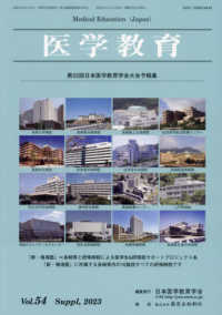 医学教育 〈Ｖｏｌ．５４　補冊（２０２３）〉 第５５回日本医学教育学会大会予稿集