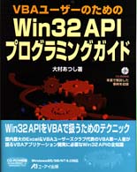 大村あつし の Excel VBA Win64/32 APIプログラミング | 大村