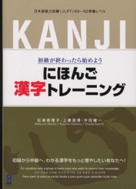 にほんご漢字トレーニング - 初級が終わったら始めよう