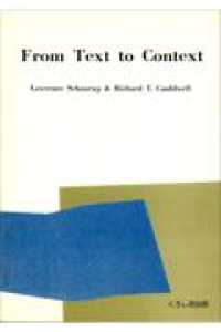 Ｆｒｏｍ　ｔｅｘｔ　ｔｏ　ｃｏｎｔｅｘｔ