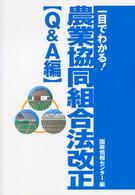 一目でわかる！農業協同組合法改正 〈Ｑ＆Ａ編〉