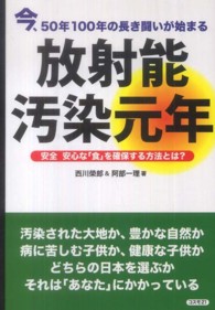 放射能汚染元年―今、５０年１００年の長き闘いが始まる　安全安心な「食」を確保する方法とは？