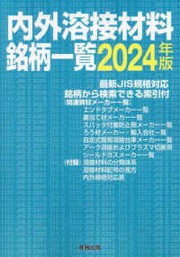 内外溶接材料銘柄一覧 〈２０２４年版〉