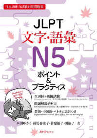 ＪＬＰＴ文字・語彙Ｎ５ポイント＆プラクティス - 日本語能力試験対策問題集