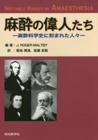 麻酔の偉人たち - 麻酔科学史に刻まれた人々