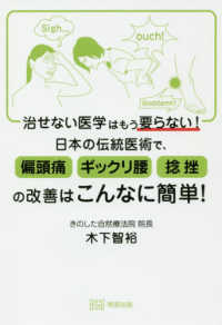 治せない医学はもう要らない！日本の伝統医術で、偏頭痛・ギックリ腰・捻挫の改善はこ