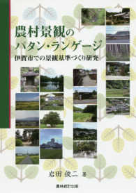 農村景観のパタン・ランゲージ―伊賀市での景観基準づくり研究