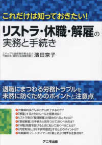 リストラ・休職・解雇の実務と手続き