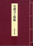 美濃刀工銘鑑
