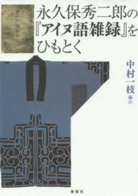 永久保秀二郎の『アイヌ語雑録』をひもとく