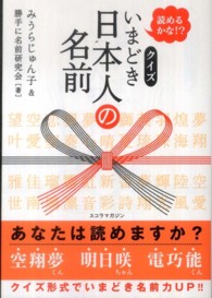 読めるかな！？クイズいまどき日本人の名前