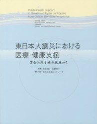 東日本大震災における医療・健康支援 - 男女共同参画の視点から