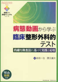 実践リハ評価マニュアルシリーズ<br> 病態動画から学ぶ臨床整形外科的テスト―的確な検査法に基づく実践と応用