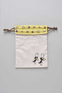 からすのパンやさん　巾着（大） ［文具（＋α）］