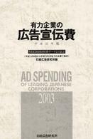有力企業の広告宣伝費 〈平成１５年版〉 - ＮＥＥＤＳ日経財務データより算定