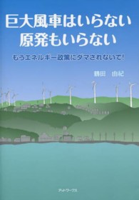 巨大風車はいらない原発もいらない - もうエネルギー政策にダマされないで！