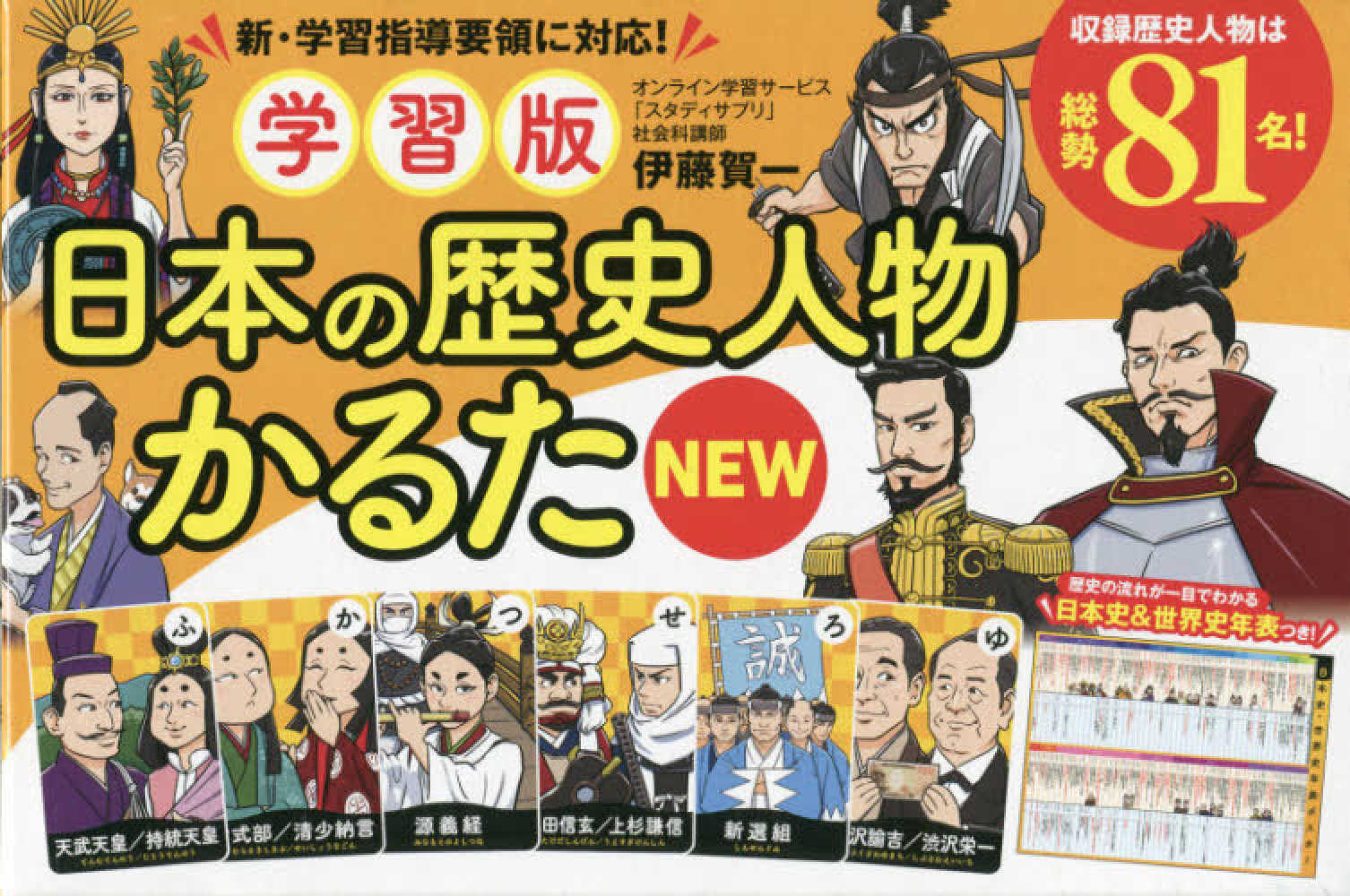 学習版日本の歴史人物かるたｎｅｗ 伊藤賀一 紀伊國屋書店ウェブストア オンライン書店 本 雑誌の通販 電子書籍ストア