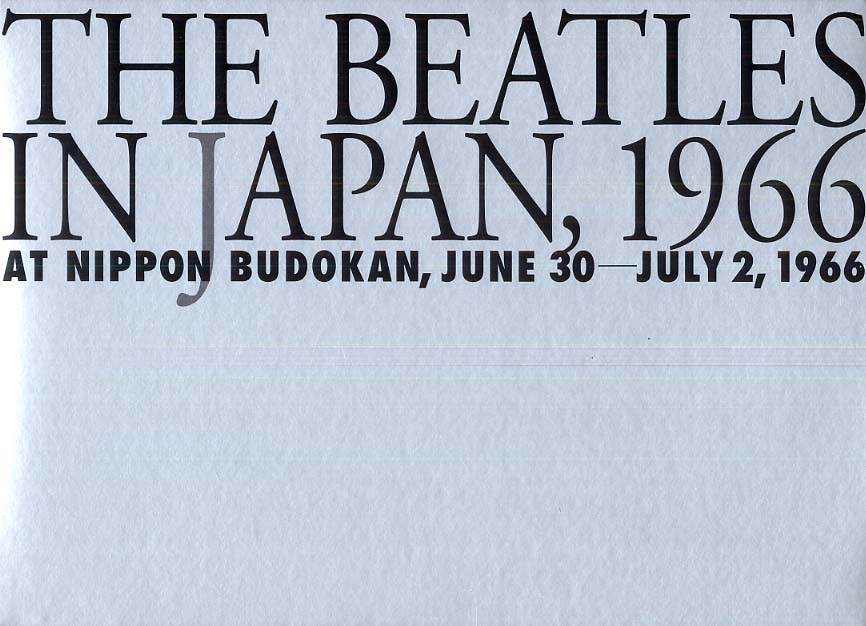 ビートルズインジャパン1966 : at Nippon Budokan,Jun… THE BEATLES / IN JAPAN 1966